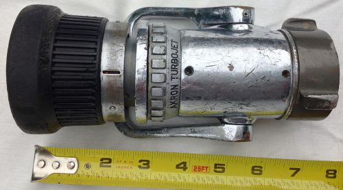 Akron brass turbojet combination fire nozzle and valve - 1.5 inch thread nst for sale