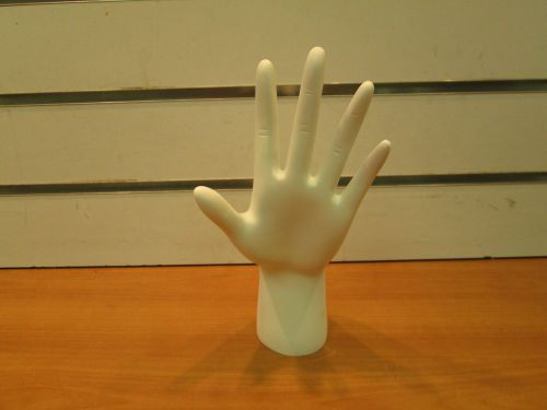 Poly-resin Hand Medium White