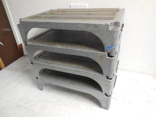 Vtg 4 Metal  PHELAN  Stack-able Step Stool Set / Industrial Factory