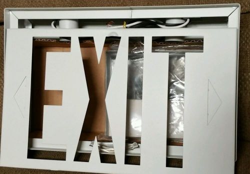 Vintage N.O.S. Marco Hubbell Metal Universal Exit Sign Complete Unit In The Box