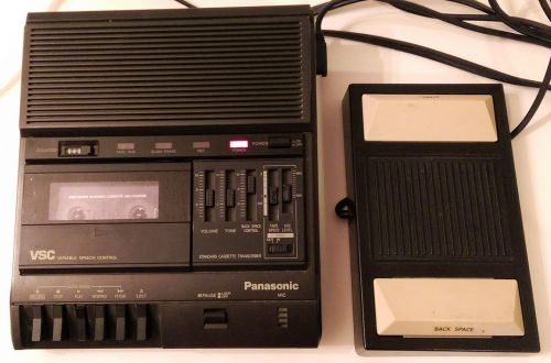 Panasonic RR-830 Standard Cassette Tape Transcriber With RP-2692 Foot Pedal