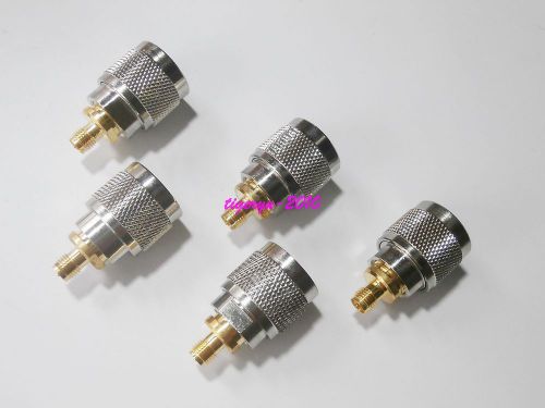 5pcs Adapter N male plug to RP-SMA female plug RF connector coaxial