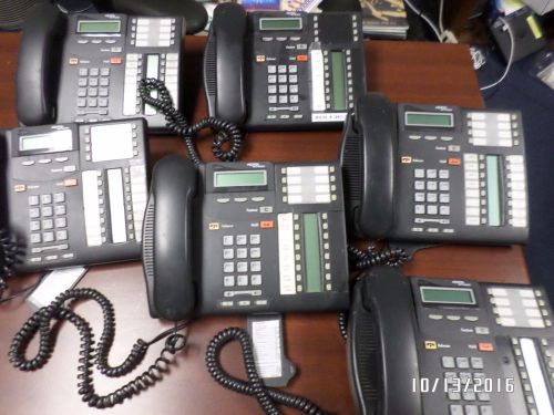 Lot of 6 NORTEL NETWORKS T7316E CHARCOAL BUSINESS TELEPHONE