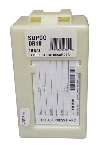DR10 Supco 10-Day Disposable Temperature Recorder Thermometer Logger Chart Data