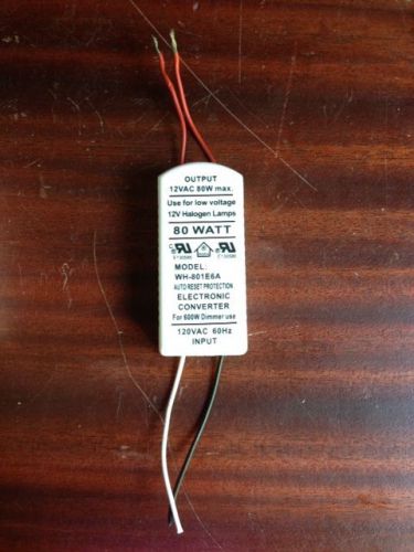 Wang house halogen lighting transformers (qty. 5) wh-601e6a-2 (12v/60w) for sale