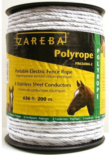New lightweight 200m polyrope 6 strand electrical conductor utility fencing wire for sale
