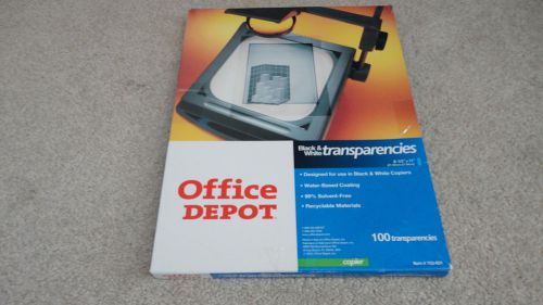 Office Depot Black And White Copier Transparencies 100 Sheets, Item # 753-631