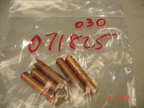 Package of 5 Miller .030 Contact Tips 071-825 1-5/16&#034; OAL Millermatic OEM