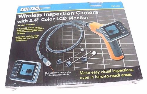 CEN-TECH 66550 WIRELESS INSPECTION CAMERA WITH 2.4&#039; COLOR LCD MONITOR