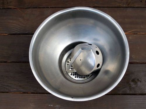 Vintage Stainless Steel Milk Strainer in Excellent Condition