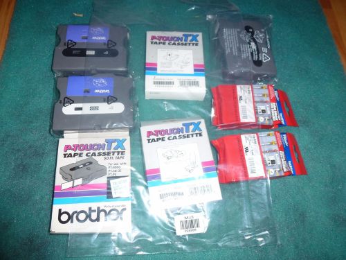 New lot of 8 brother tape cassette cartridge  #205999 for sale