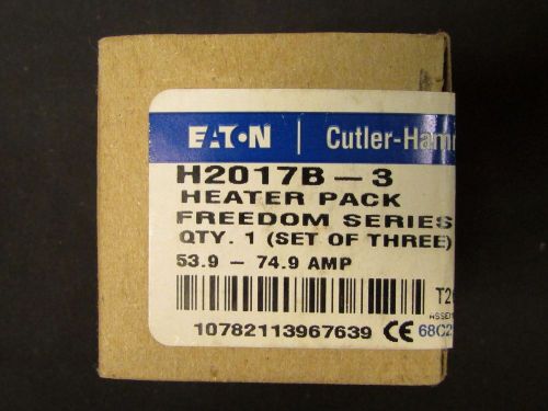 EATON CUTLER HAMMER H2017B 3 Heater Pack Set of Three H2017B-3