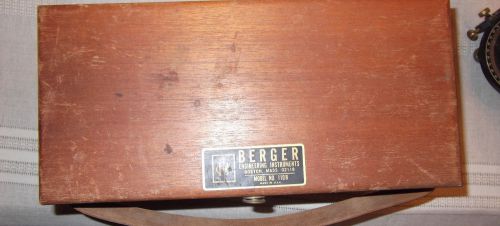 VINTAGE BERGER 110B TRANSIT LEVEL WITH CASE SURVEY SURVEYOR