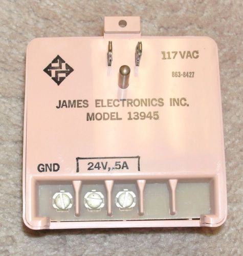 NEW 24V AC, 5A James Electronics Inc. Power Supply Model 13945
