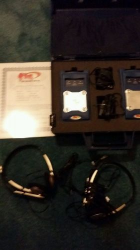 FIS 9061-1000 ST Multimode Talk Set (pair) 850/1300nm w/ Case &amp; Power Cables
