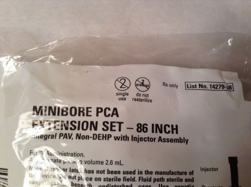 HOSPIRA MINIBORE PCA EXTENSION SET-86 INCH INTEGRAL PAV, NON-DEHP QUANTITY 15 NE