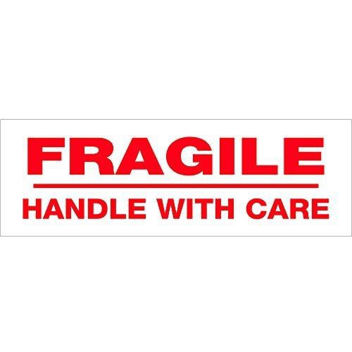 Tape Logic TLT901P02 Pre-Printed Carton Sealing Tape, &#034;Fragile Handle With