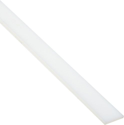 Nylon 6/6 Rectangular Bar Opaque Off-White Standard Tolerance ASTM D5989 1/2&#034;...