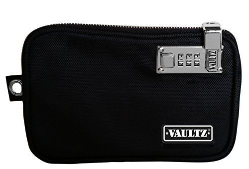 Vaultz locking tool pouch with tether, small, 5 x 8 inches, black (vz00726) for sale