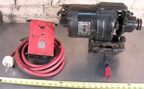 SINGER ELECTRIC TRANSMITTER / CLUTCH MOTOR, CAT. No. S-692367-R, 230 VAC 3 PHASE
