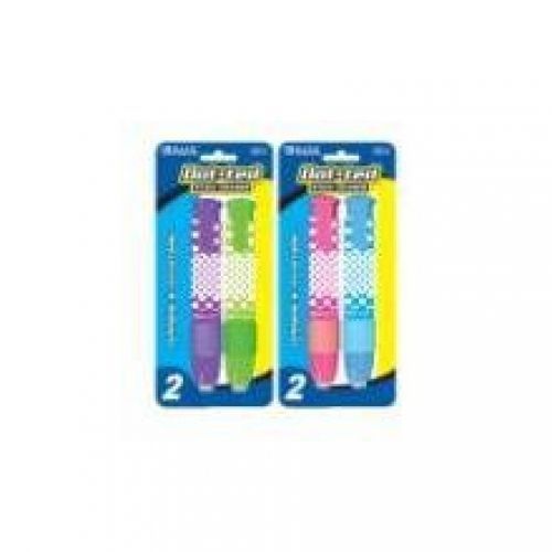 Bazic BAZIC Dot.ted Retractable Stick Erasers (2/Pack)