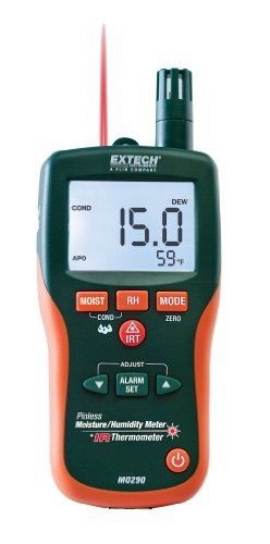 Extech mo290 pinless moisture meter + ir thermometer for sale