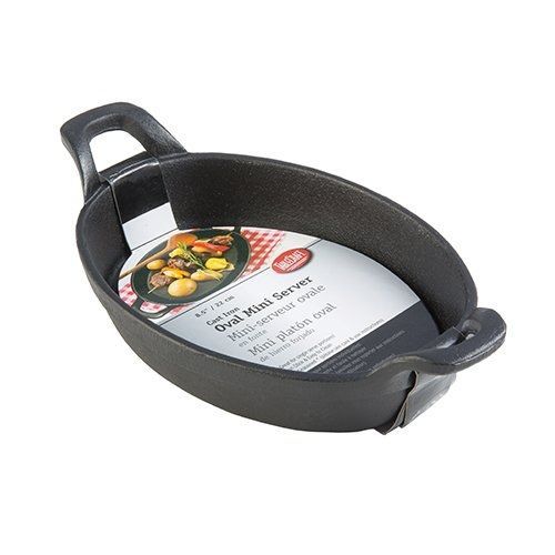 Tablecraft TableCraft CW30100 Mini Oval Au Gratin Cookware, 9 oz, Black