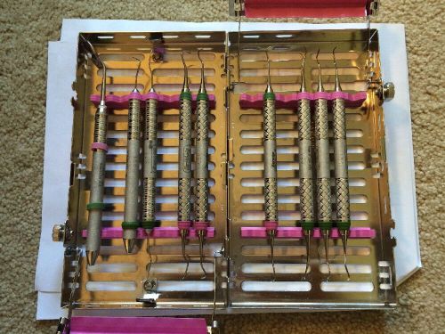Hu-friedy dental hygiene cassette, scalers/curets for sale