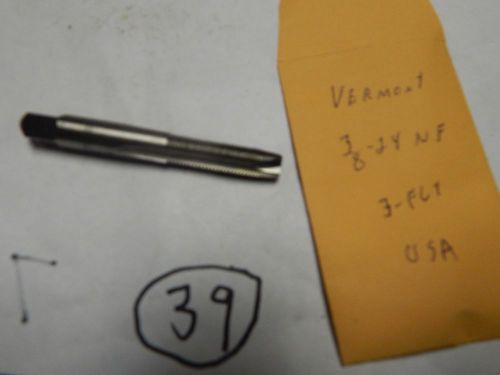 Vermont 3/8&#034;-24NF ,3 Flute Threading Tap
