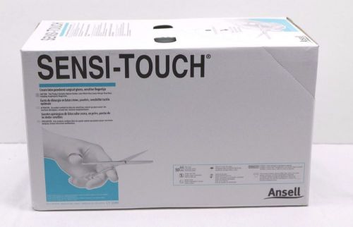 Sensi-touch surgical gloves size 5.5, reinforced cuff, cream latex/power, 50/pr for sale