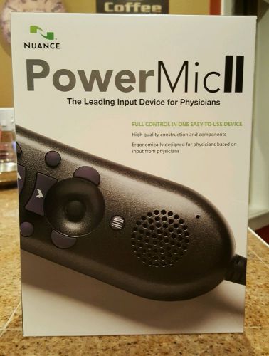 NEW Nuance 0POWM2N PowerMic II Handheld USB Dictation Microphone NEW IN BOX