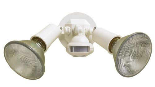 Cooper lighting ms34w 110 degree motion detector floodlight white for sale