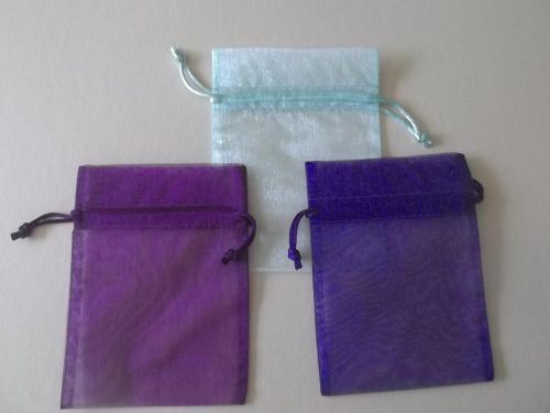 30 Organza Draw String Gift Bags  6x4 Inches