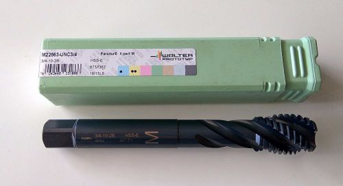 Walter Prototyp Paradur X-part M M22563- UNC 3/4-10-2B HSS-E spiral flute tap