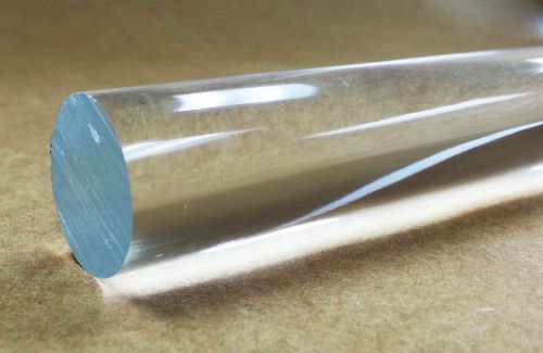 Clear acrylic round rod (extruded), 1/2&#034; diameter, 8&#034; long (pack of 16) for sale