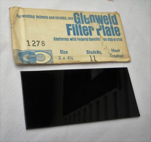 VINTAGE GLENWELD WELDING FILTER PLATE #11.Never used.Mint Cond