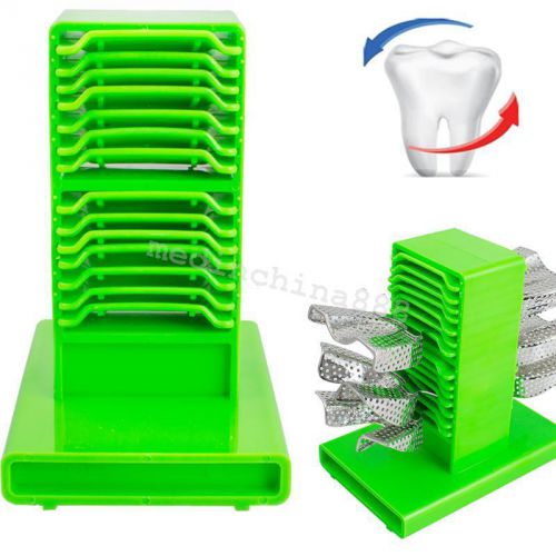 Green Dental Impression Tray Plaster Holder Stand Double sides position