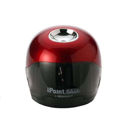 Westcott iPoint Ball Battery Pencil Sharpener Red/Black (15570) Single