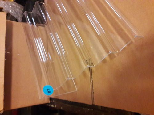 ACRYLIC DISPLAY  STAND / RISER / STEP /  5 LEVEL BLEMISHED #07 BLUE DOT SPECIAL
