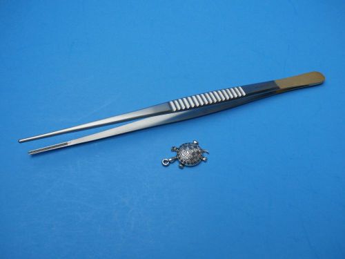 Turtle-Debakey Thoracic Tissue Forcep 9 1/2&#034;,Surgical Instruments.Gold Handle.OR