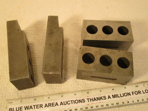 (2) sets machinist set up blocks, vise jaws, precision, hardened, 2&#034; x 2&#034; x 4&#034; for sale
