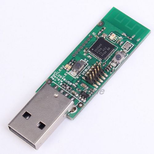 Bluetooth 4.0 BLE CC2540 Sniffer Board USB Interface Dongle Debug Pin 1Mbps