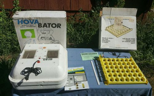 HOVA-BATOR INCUBATOR With Fan Model 2362N   and Egg Turner Model 1611