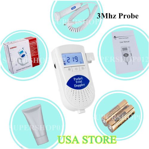 Sonoline B Fetal heart doppler,Backlight LCD,FDA,US Seller 3M Heartbeat Monitor