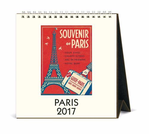 Cavallini &amp; Co. 2017 Paris Desk Calendar