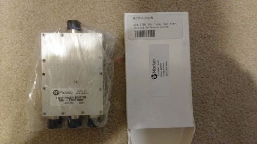 Microlab d3-69fn 3-way splitter - 698-2700 mhz w/ n female connections for sale