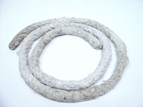 Fireproof asbestos cord braided rope 5 ft x 43/64&#034; (.669) fiber heat insulation for sale