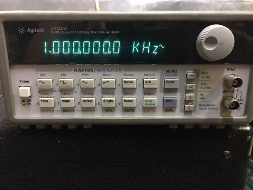 HP/Agilent 33120A 15MHz Arbitrary Waveform Function Generator USED FREE SHIPPING