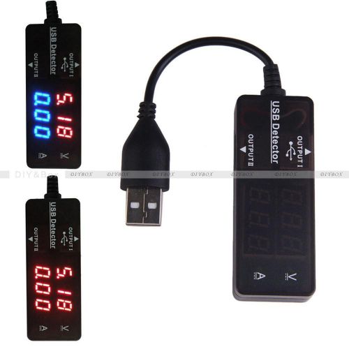 LED USB Charger Doctor Voltage Current Meter Tester Power Detector Red Blue