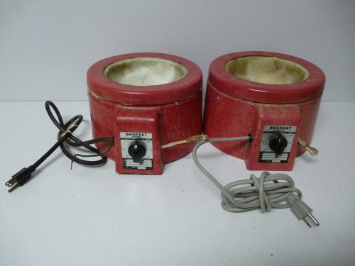 Lot of 2x Briskeat Heating Mantles BC-180 / 500 ML Round Flask Heater